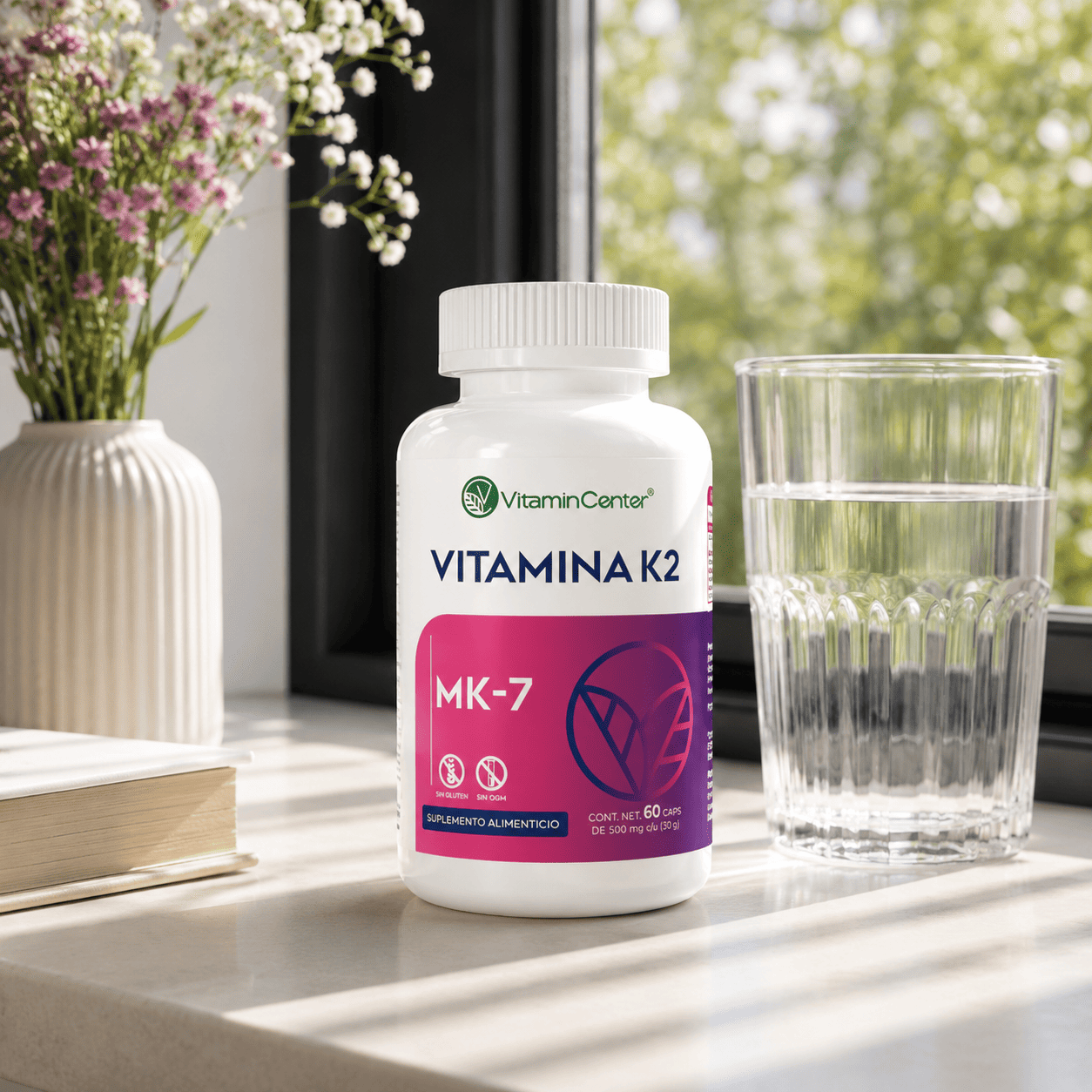 VITAMINA K2 MK-7 (Suplemento Alimenticio) | Vitamin Center | 60 Cápsulas