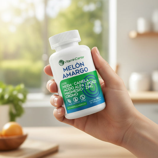Melon Amargo con Neem y Canela (Suplemento Alimenticio) | Vitamin Center | 60 Cápsulas
