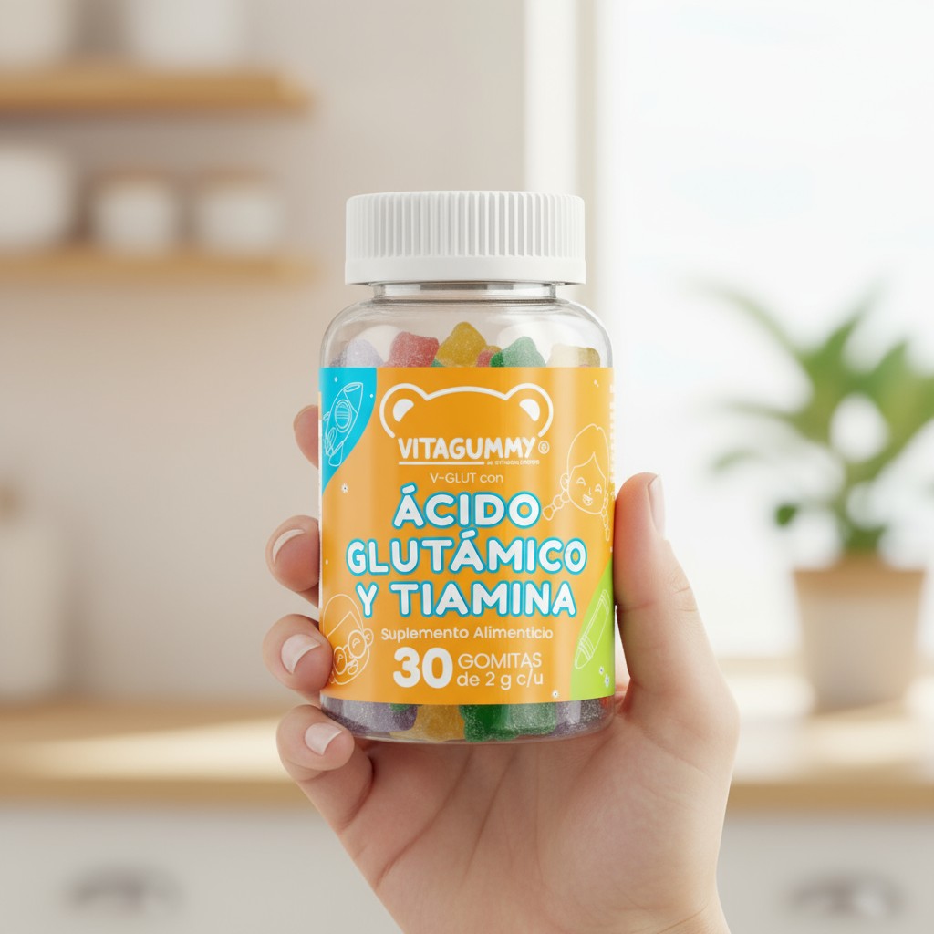 Gomitas Ácido Glutámico y Tiamina