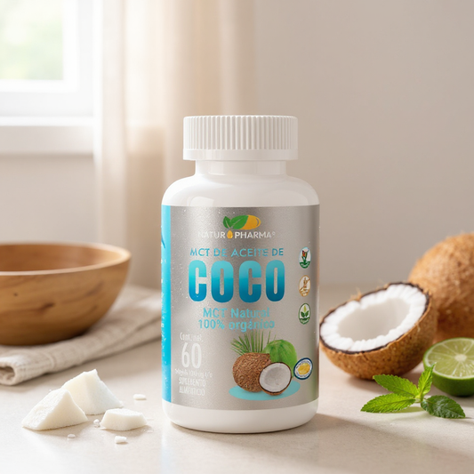 MCT de Aceite de Coco Orgánico (Suplemento Alimenticio) | Natupharma | 60 Softgels
