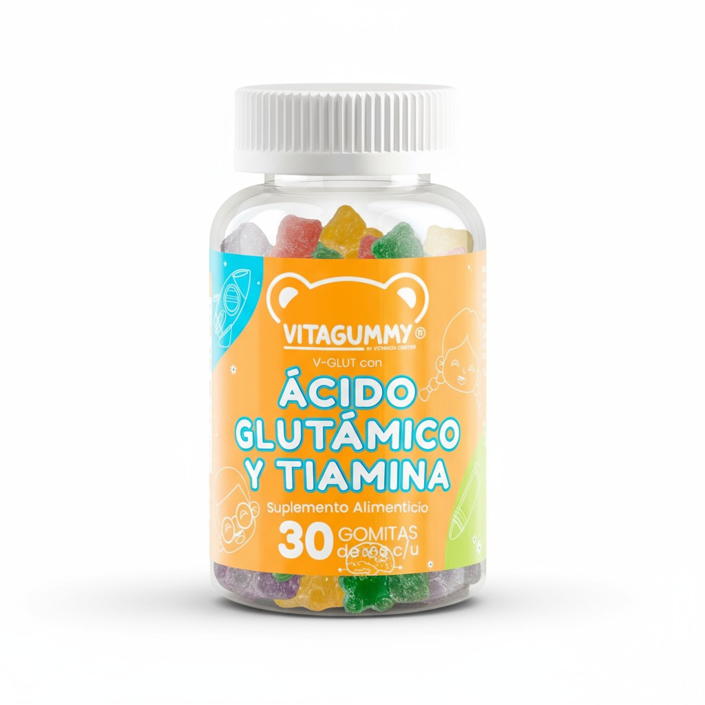 Gomitas Ácido Glutámico y Tiamina