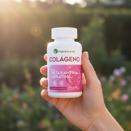 Colágeno con Astaxantina (Suplemento Alimenticio) | Vitamin Center | 60 Cápsulas