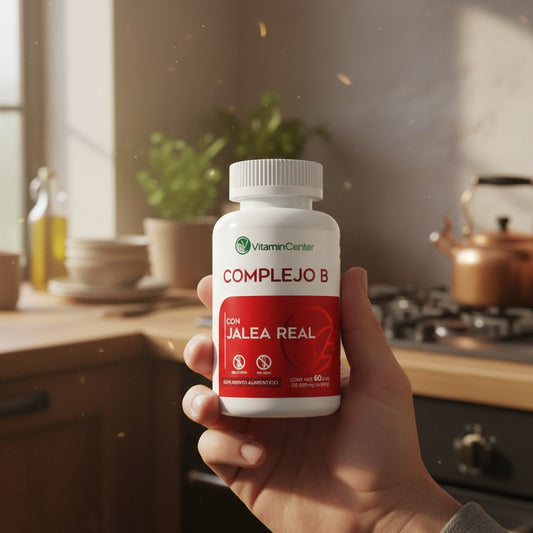 Complejo B con Jalea Real (Suplemento Alimenticio) | Vitamin Center | 60 Cápsulas