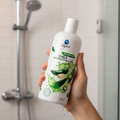 Shampoo Chile & Extracto de Ajo
