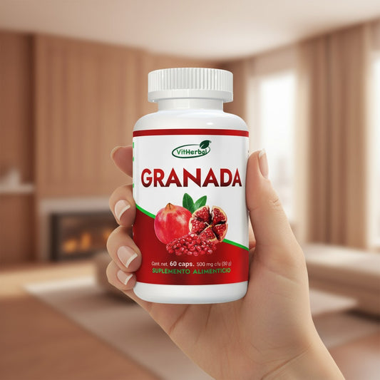 Granada (Suplemento Alimenticio) | Vitherbal | 60 Cápsulas