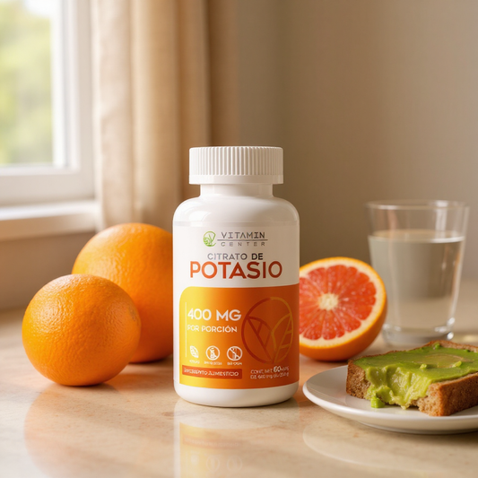 Citrato de Potasio (Suplemento Alimenticio) | Vitamin Center | 60 Cápsulas